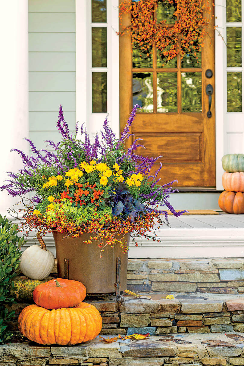21 front door flower pot ideas