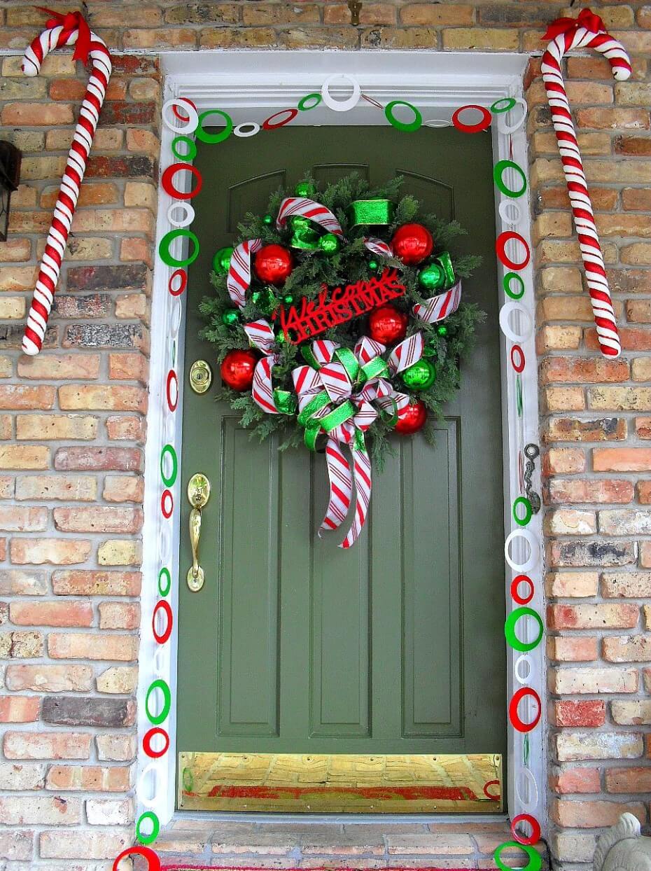 23 christmas front door decorations
