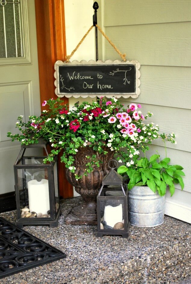 24 front door flower pot ideas
