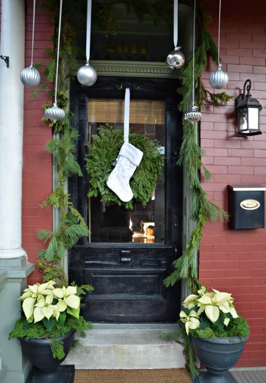 29 christmas front door decorations