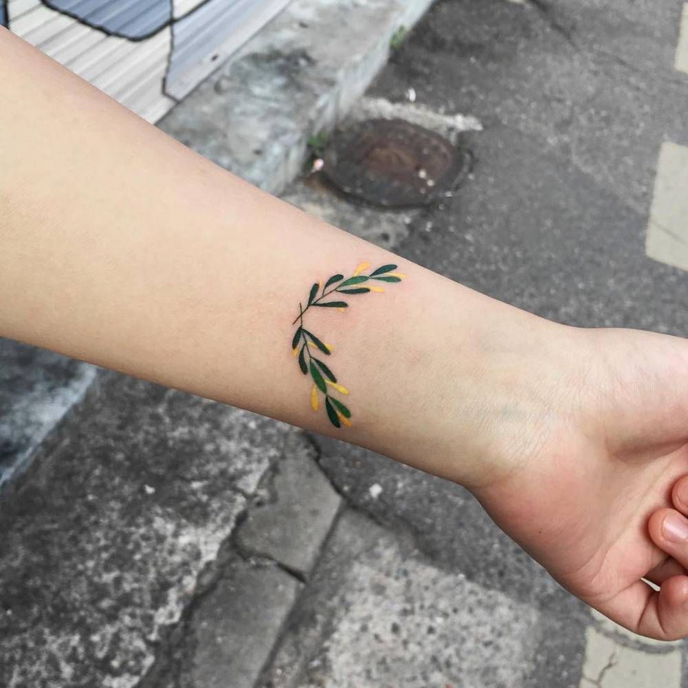 4 olive branch tattoo 2