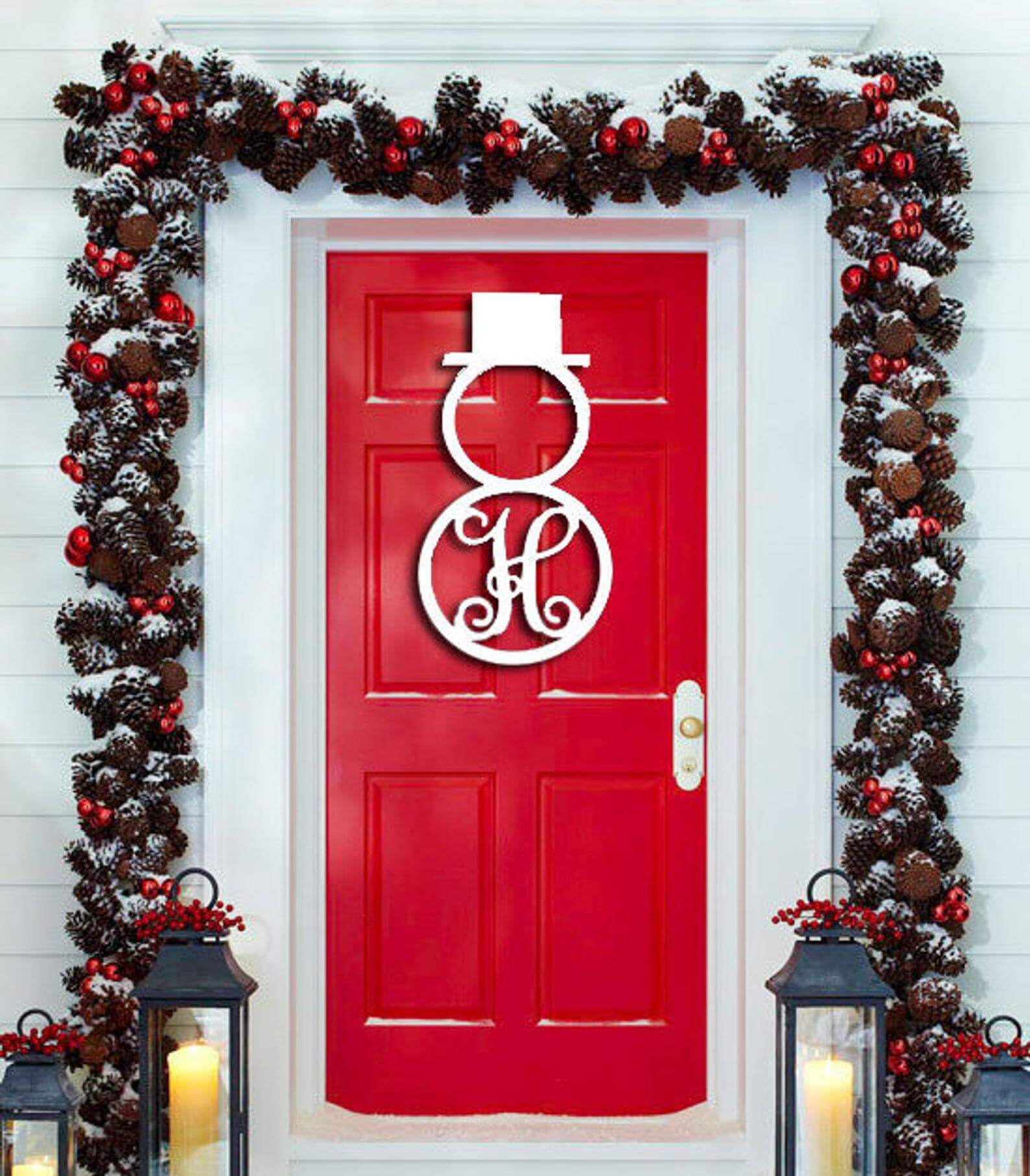 7 christmas front door decorations