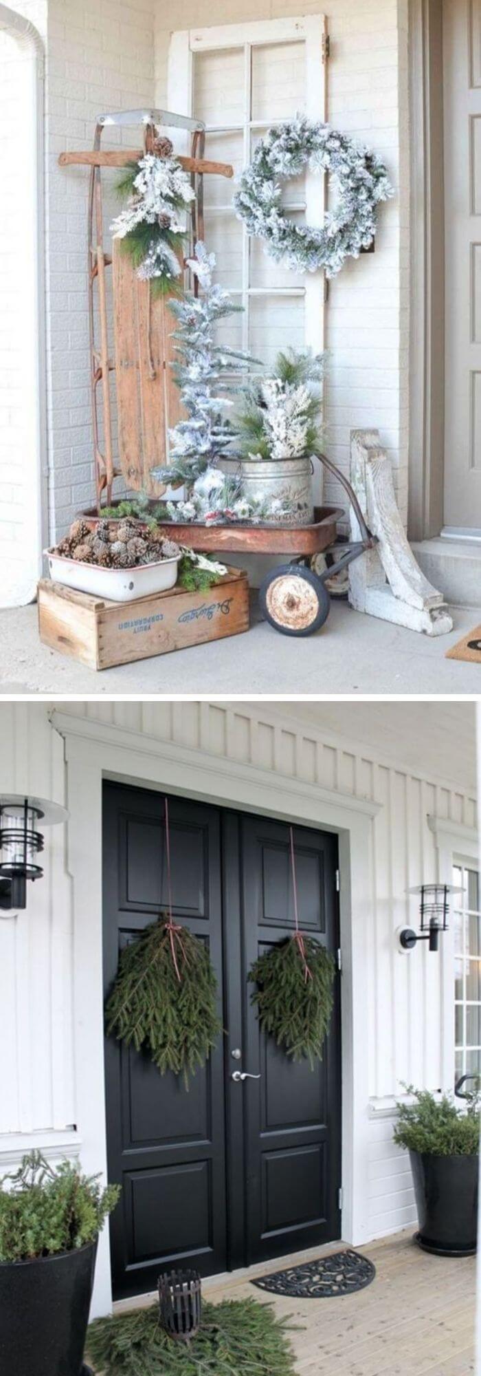 8 farmhouse winter decor ideas front door