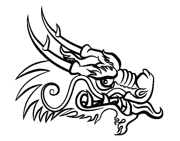 Chinese Dragon Head Drawing Beautiful