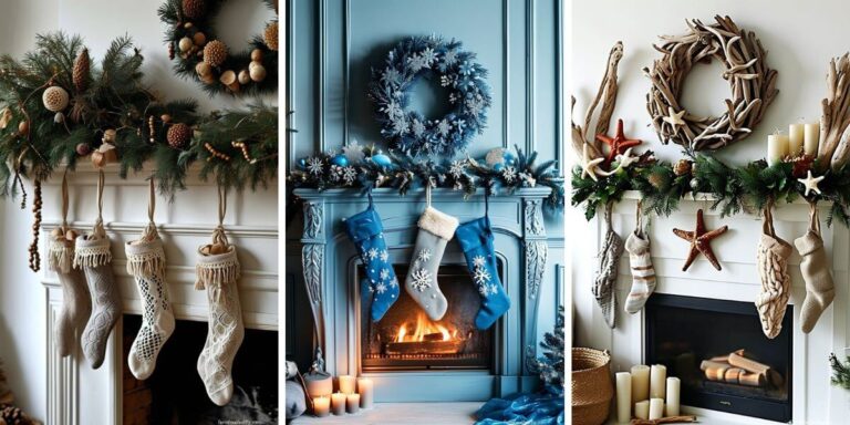 50+ Elegant Christmas Mantel Decorating Ideas for a Cozy Holiday Look