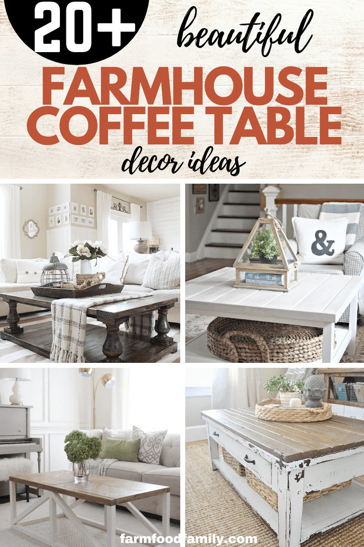 20+ Beautiful Farmhouse Coffee Table Ideas & Designs With Plans ...