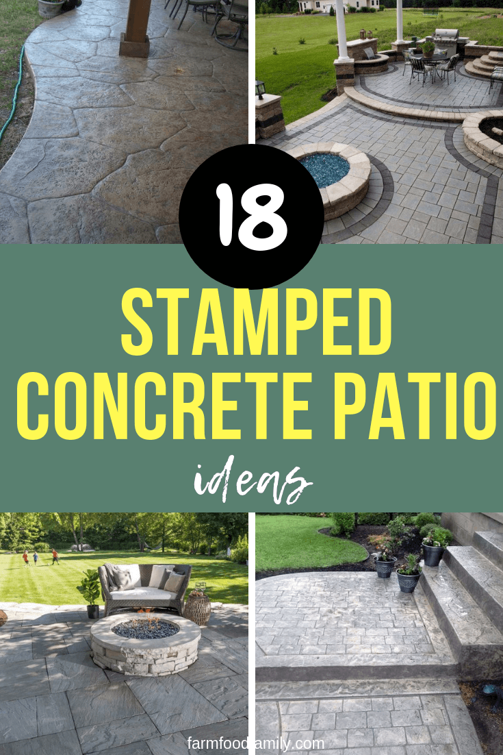 20+ Inspiring Stamped Concrete Patio Ideas & Designs For 20 ...