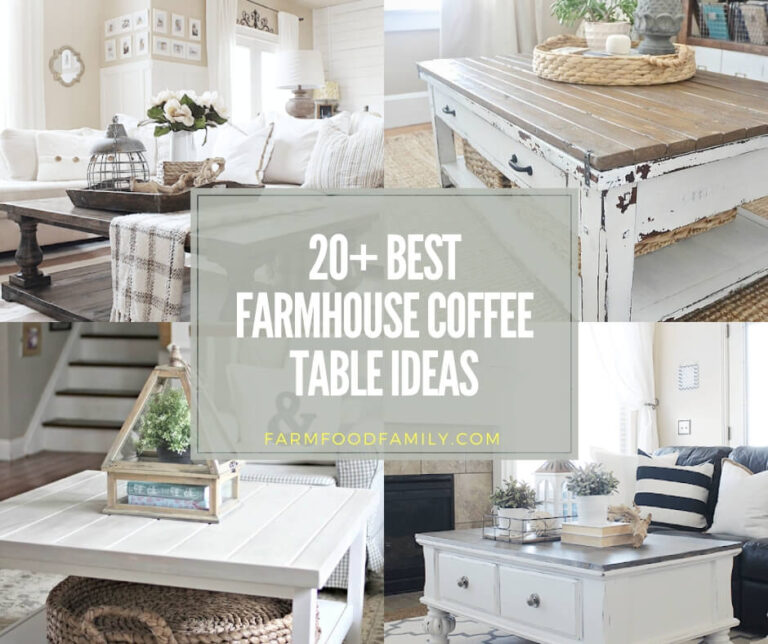 20+ Beautiful Farmhouse Coffee Table Ideas and Designs