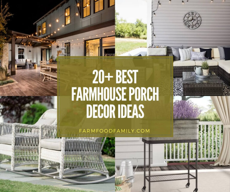 20+ Cozy Farmhouse Porch Decor Ideas