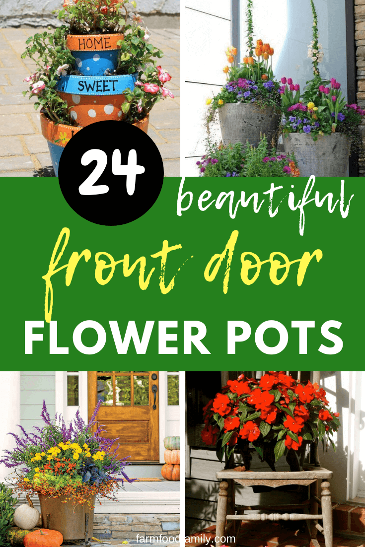 front door flower pots