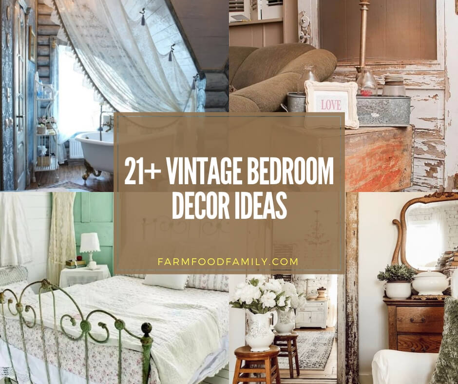 21 Beautiful Vintage Bedroom Decor Ideas Designs For 2021 - Vintage Style Home Decor Ideas