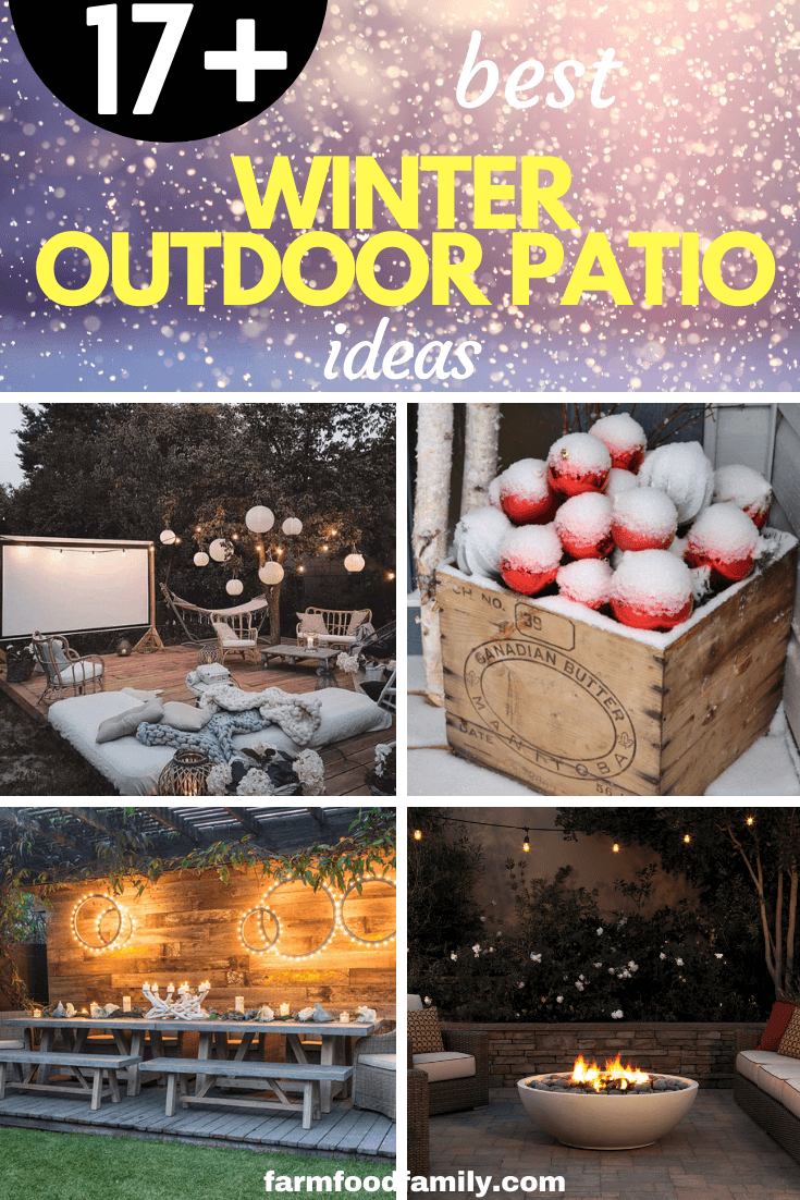 winter outdoor patio design ideas