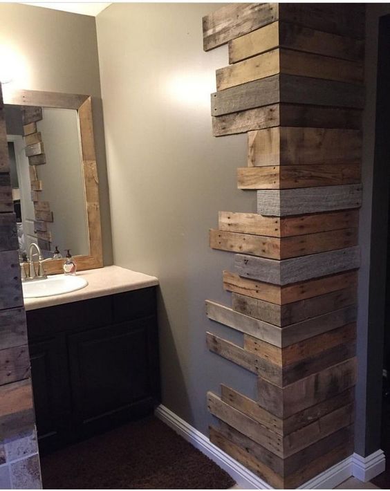 27 Stunning Diy Bathroom Pallet Projects Ideas For 2022 - How To Build A Bathroom Cabinet From Pallets