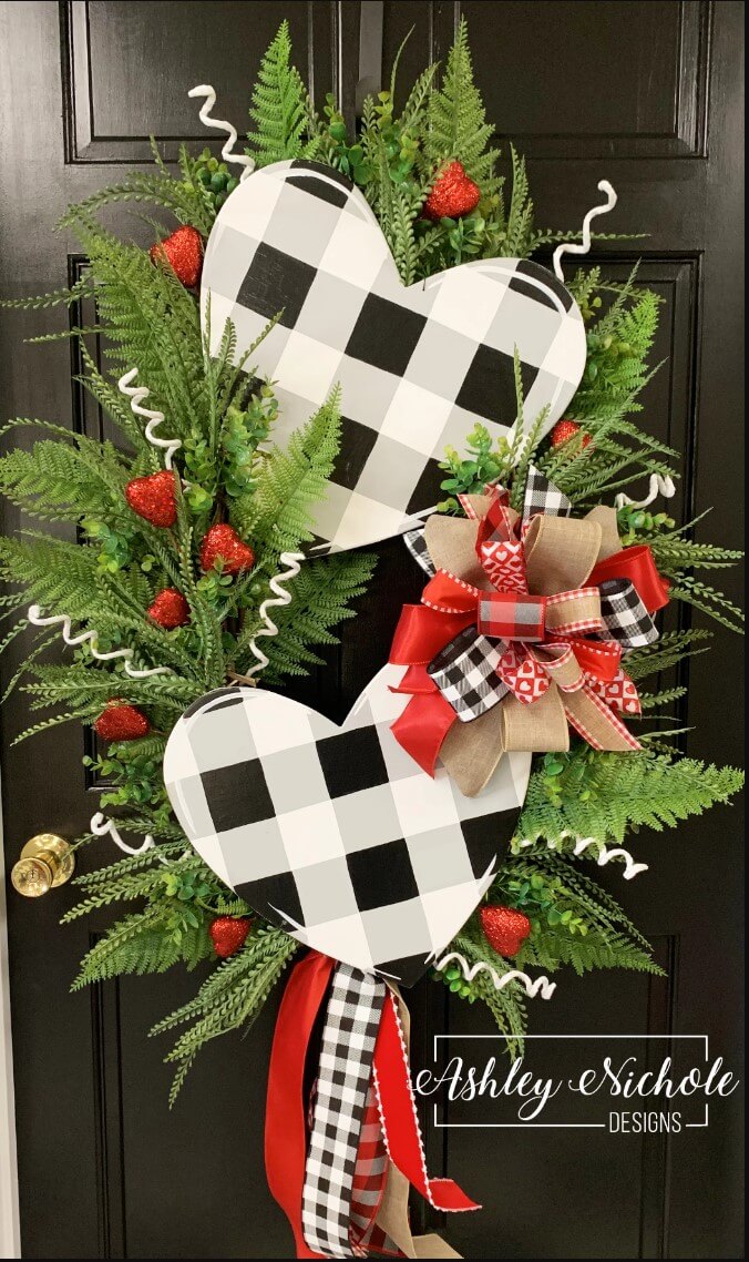 The rustic wreaths - Rustic Wood Heart Projects