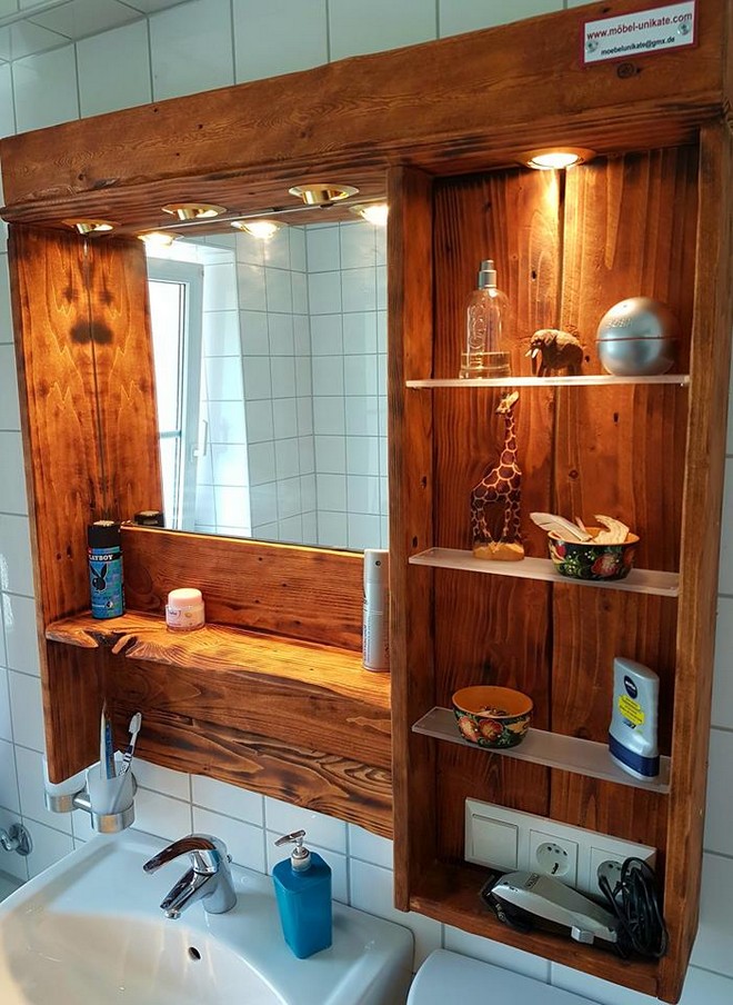 13 bathroom pallet projects