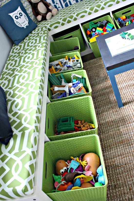 Repurpose Bookshelves - Clever DIY Toy Storage & Organization Ideas & Projects For Kids