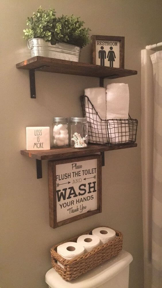 3 bathroom shelf ideas