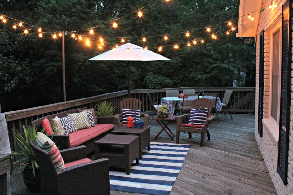 45 Beautiful Diy Deck Lighting Ideas, Outdoor Overhead Lighting