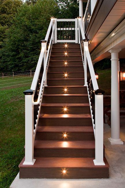 38 deck stair lighting ideas