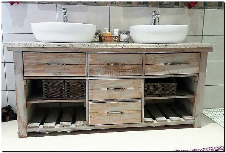 4 bathroom pallet projects
