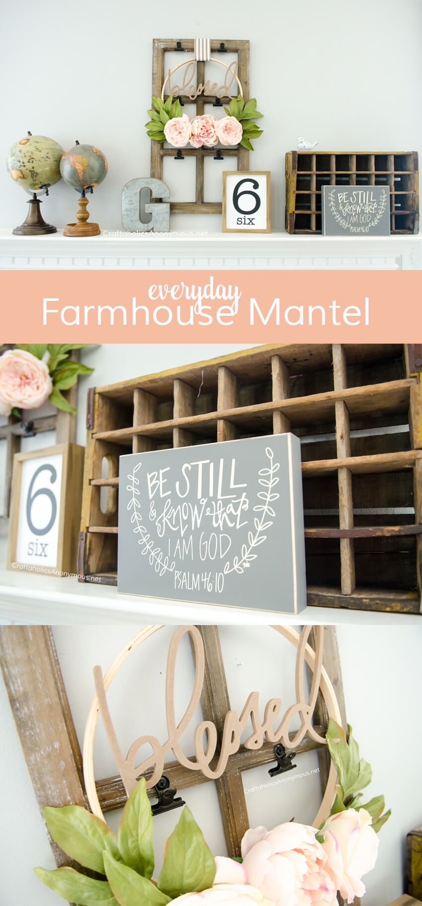 4 farmhouse mantel decor ideas