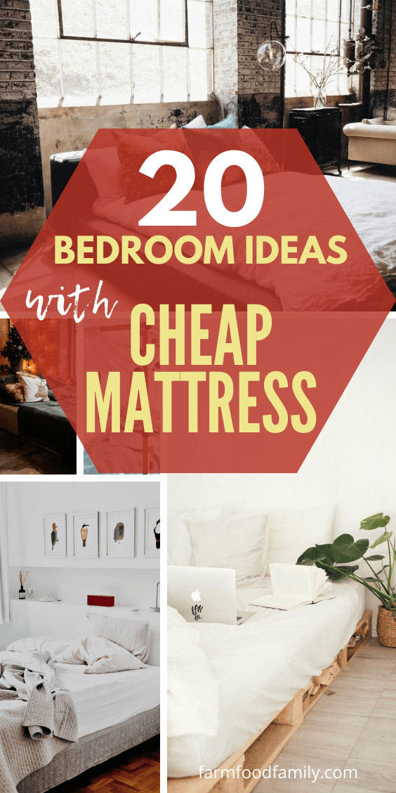 bedroom decor ideas with cheap mattress