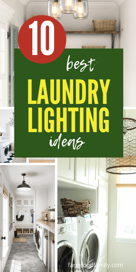 best laundry room lighting ideas