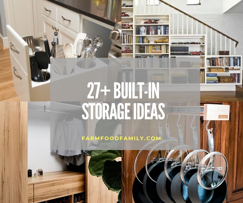 27 Clever Diy Built In Storage Ideas, Built In Storage Ideas