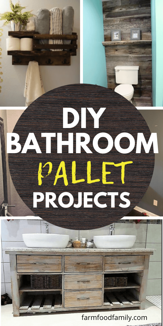 27 Stunning Diy Bathroom Pallet Projects Ideas For 2022 - How To Build A Bathroom Cabinet From Pallets
