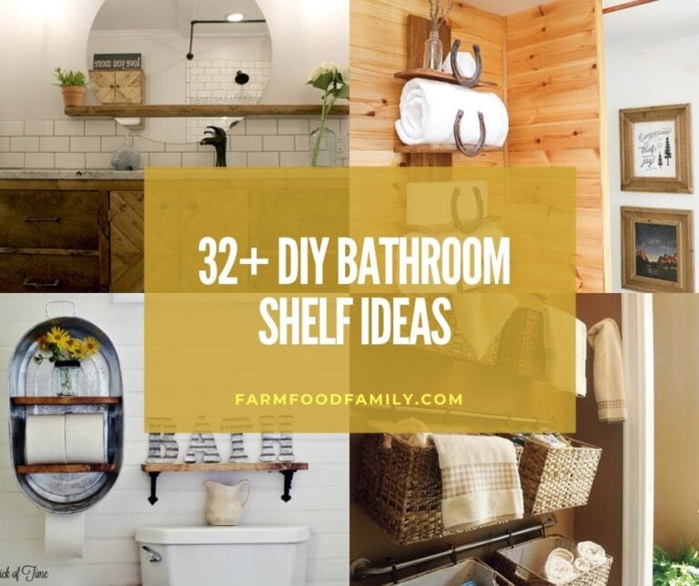 32+ Creative DIY Bathroom Shelf Ideas For Storage Solution