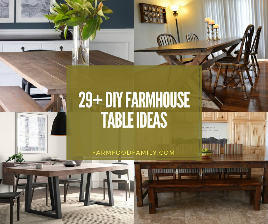 Diy Farmhouse Table Ideas Designs, Farm Table Designs