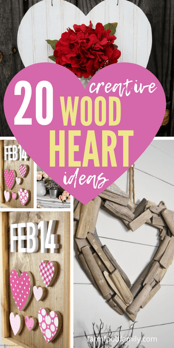20+ Creative DIY Rustic Wood Heart Ideas & Projects