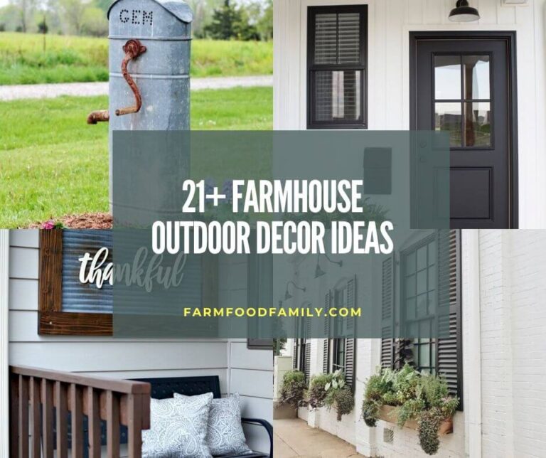 21+ Best Farmhouse Outdoor Decor Ideas