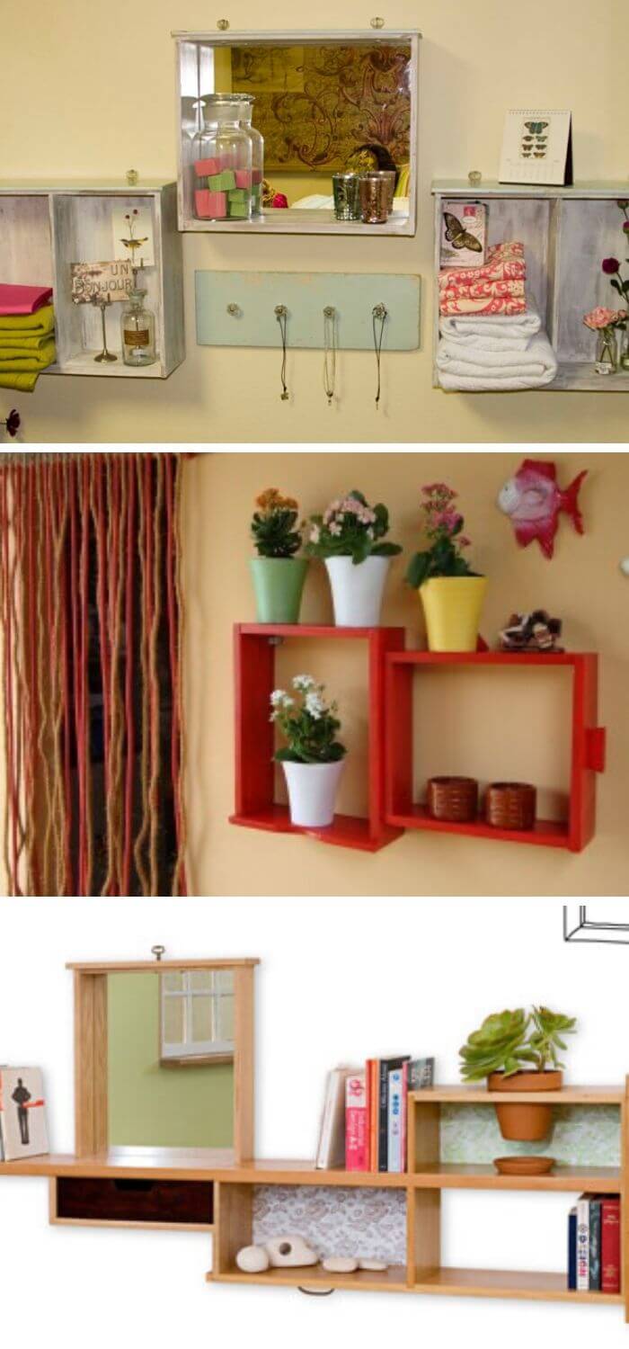 1 recycled old drawer ideas