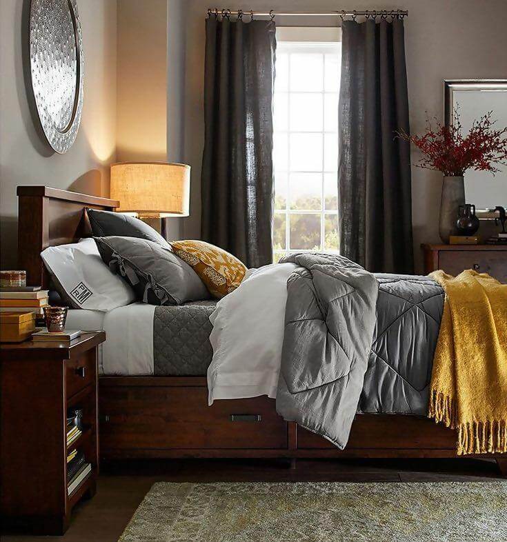 35 Stunning Grey Bedroom Ideas Designs Neutral Interiror Decors - What Color Walls Go With Dark Grey Bedding