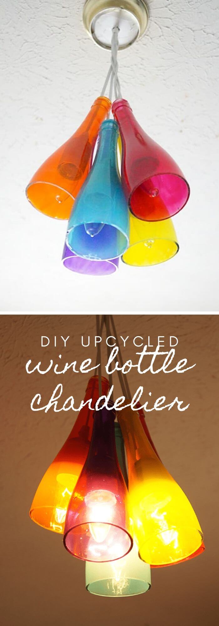 2 wine bottle craft ideas