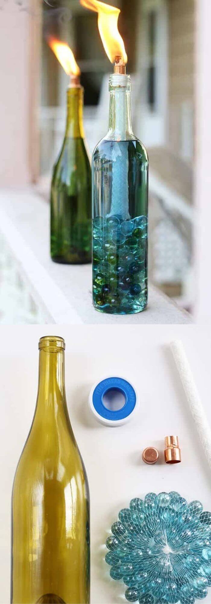 20 wine bottle craft ideas