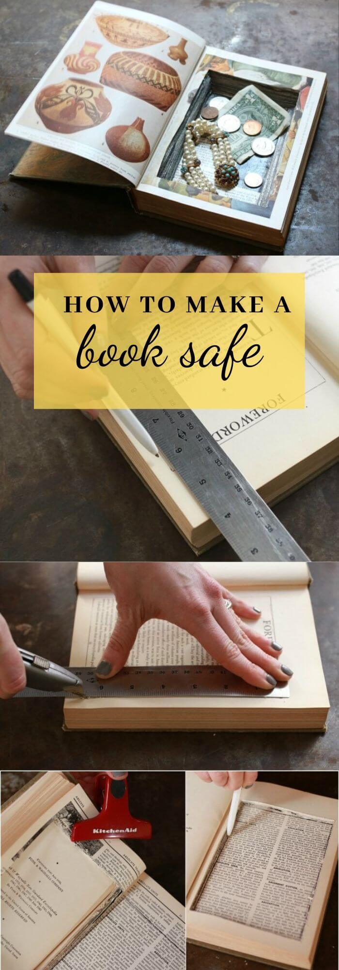 Make a Vintage book Safe