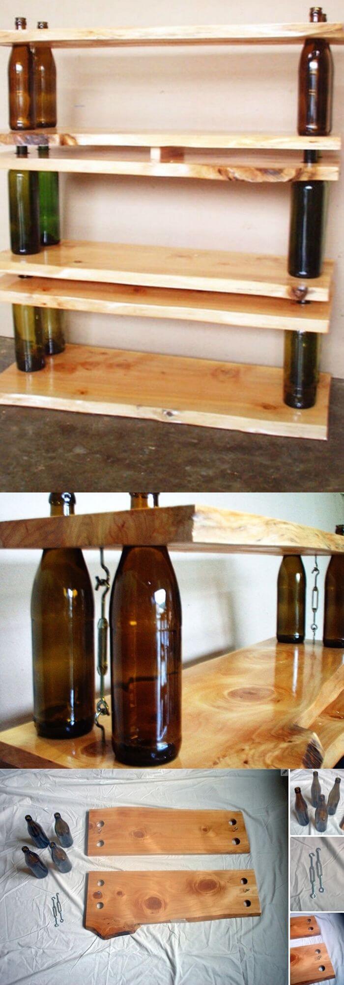 8 wine bottle craft ideas