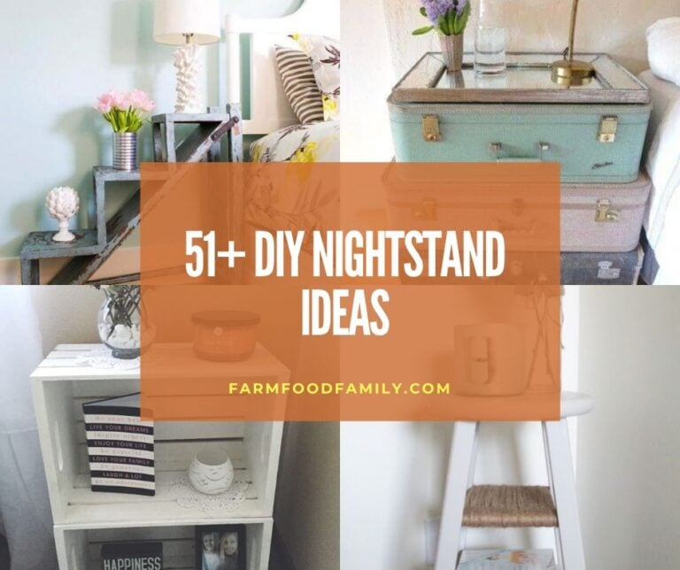 51+ Creative and Cheap DIY Nightstand Ideas and Designs