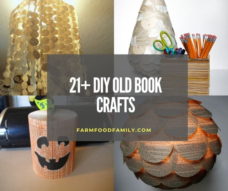 21+ Repurposed Projects Using Old Book Pages