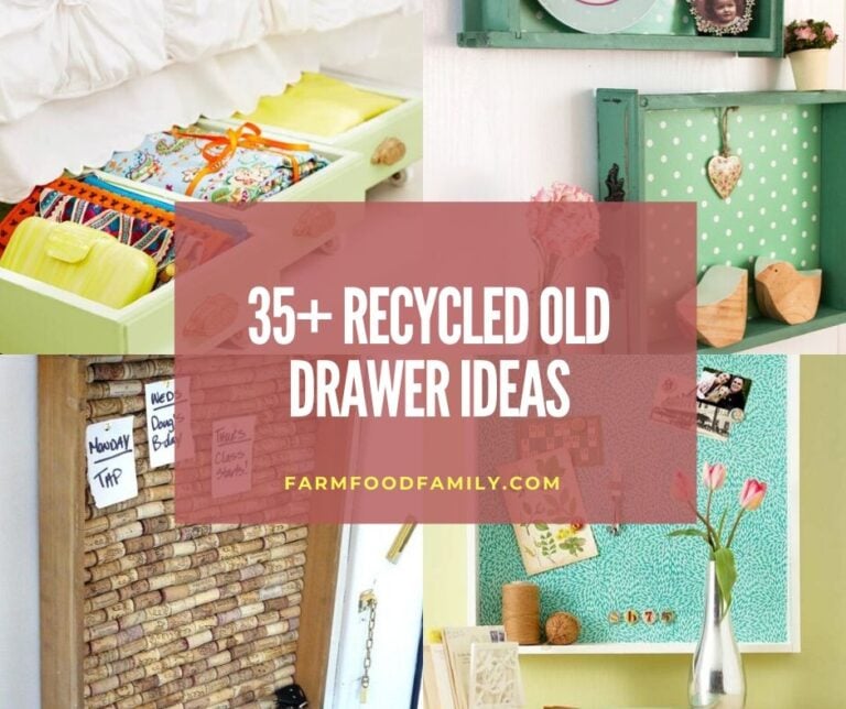 Recycle and reuse old drawer ideas