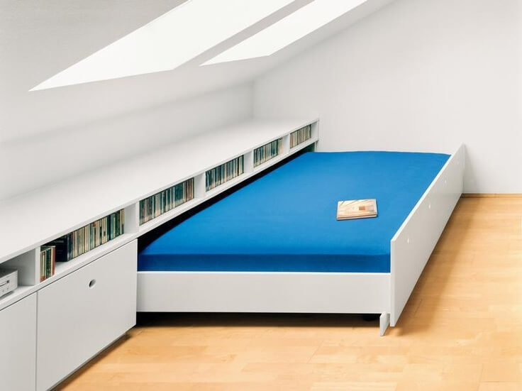 Attic beds with Drawers for clothes