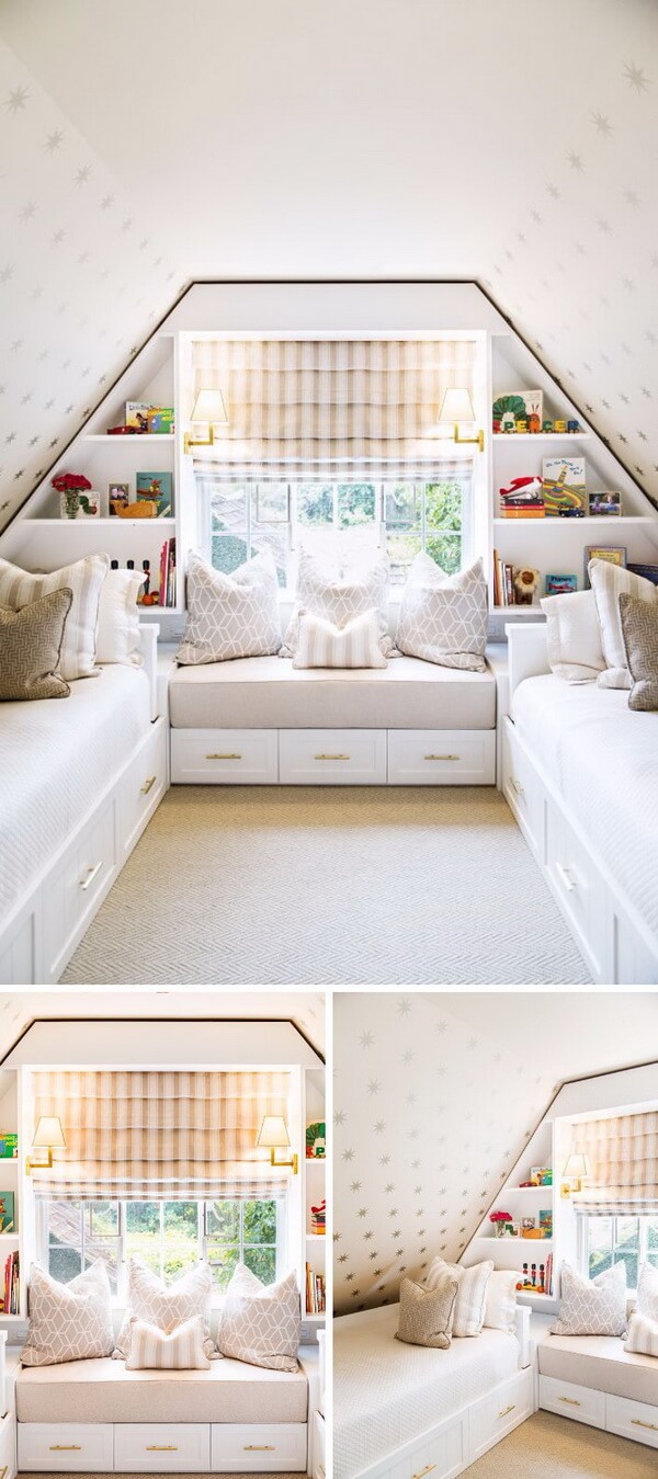 Attic bedroom for two