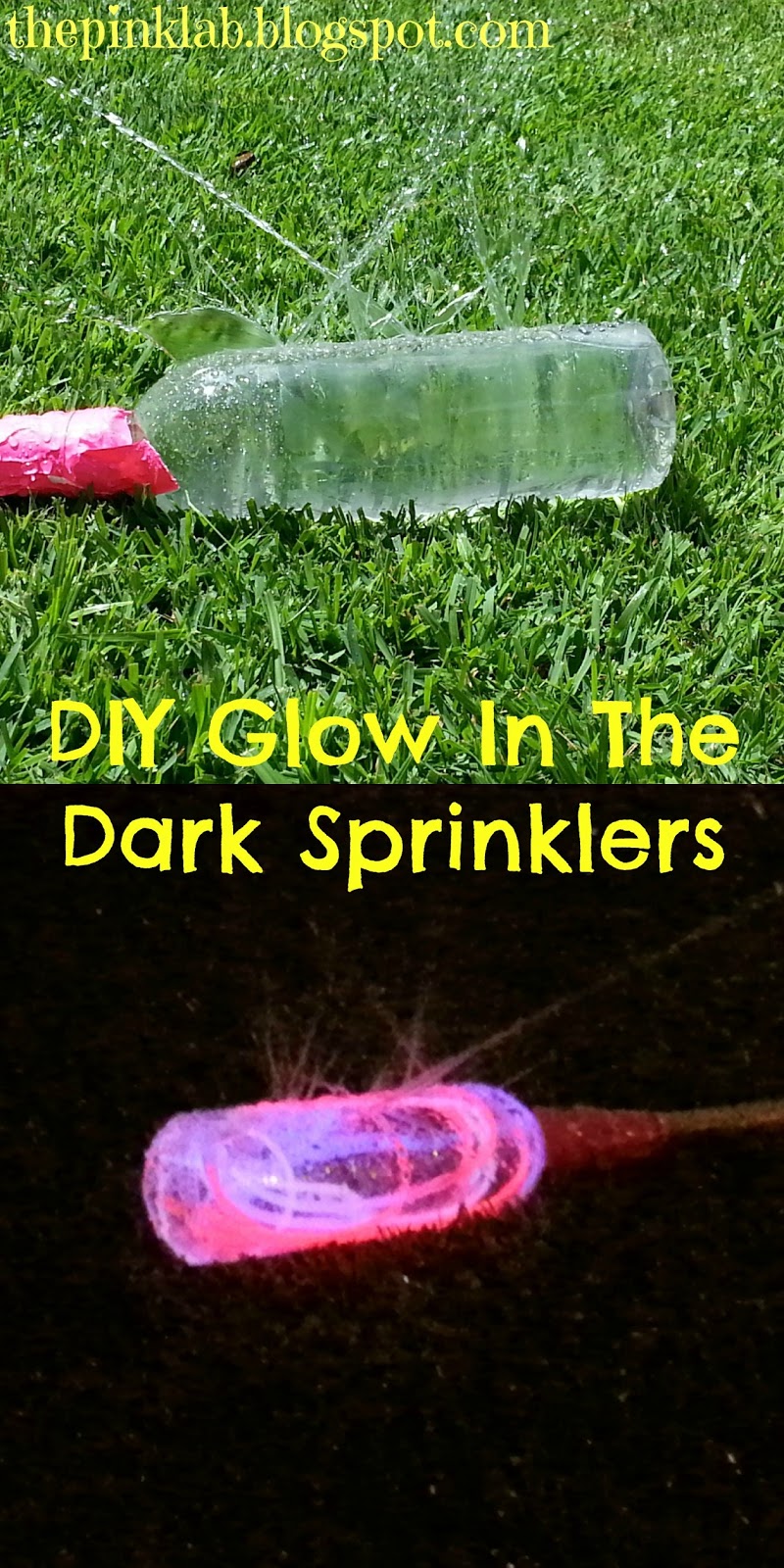 make glow in dark sprinklers