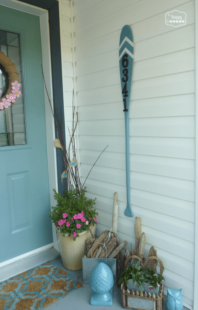 Vintage paddle sign | Beach-Style Outdoor Ideas For Your Porch and Backyard