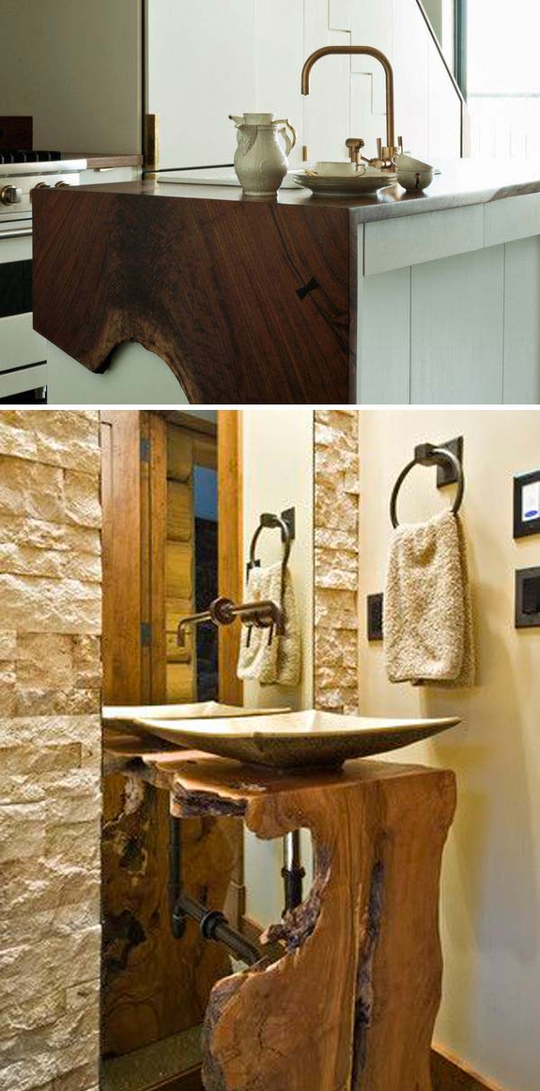 Bathroom or kitchen countertops