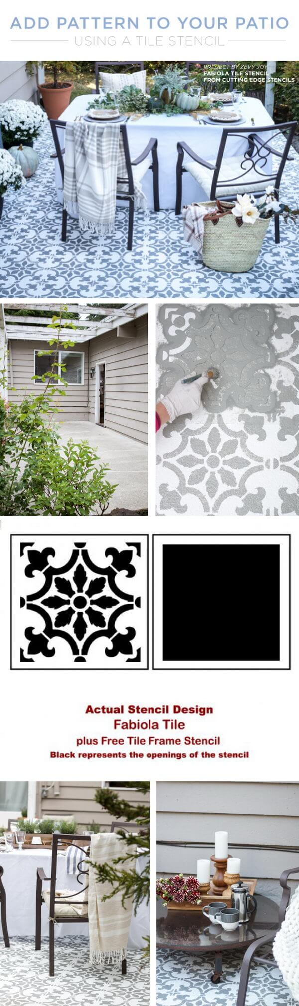 33 patio floor pattern ideas