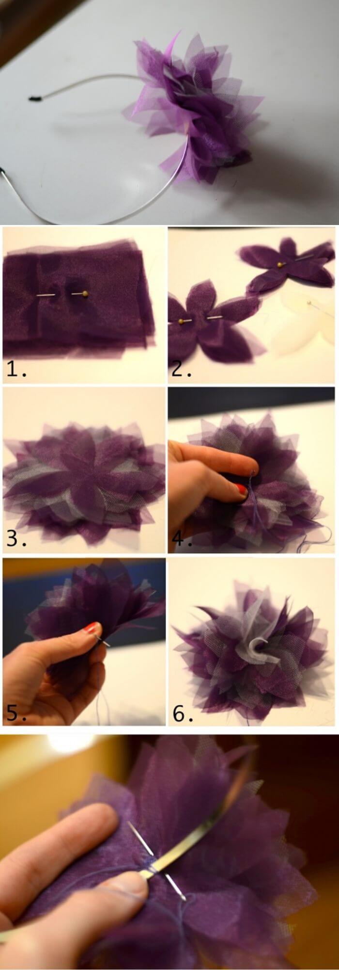 4 diy fabric flower ideas