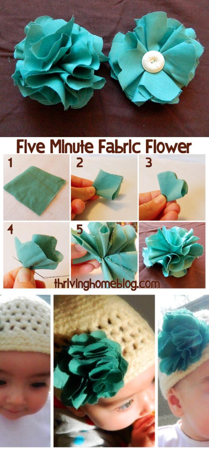 6 diy fabric flower ideas